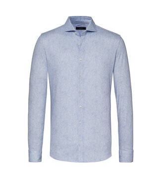 Desoto Luxury jersey overhemd lichtblauw streep