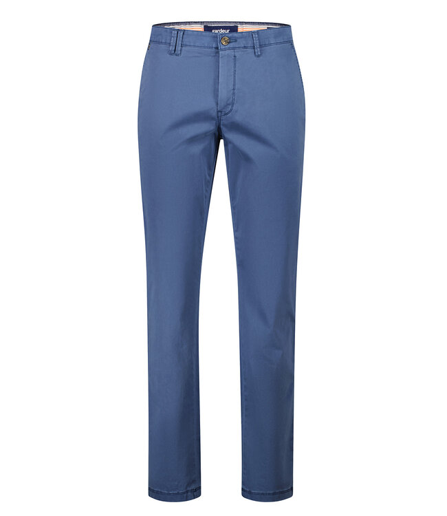 Seven slim fit zomer chino blauw