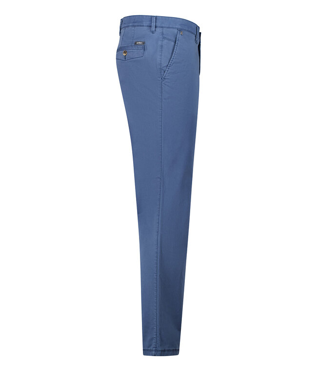 Seven slim fit zomer chino blauw