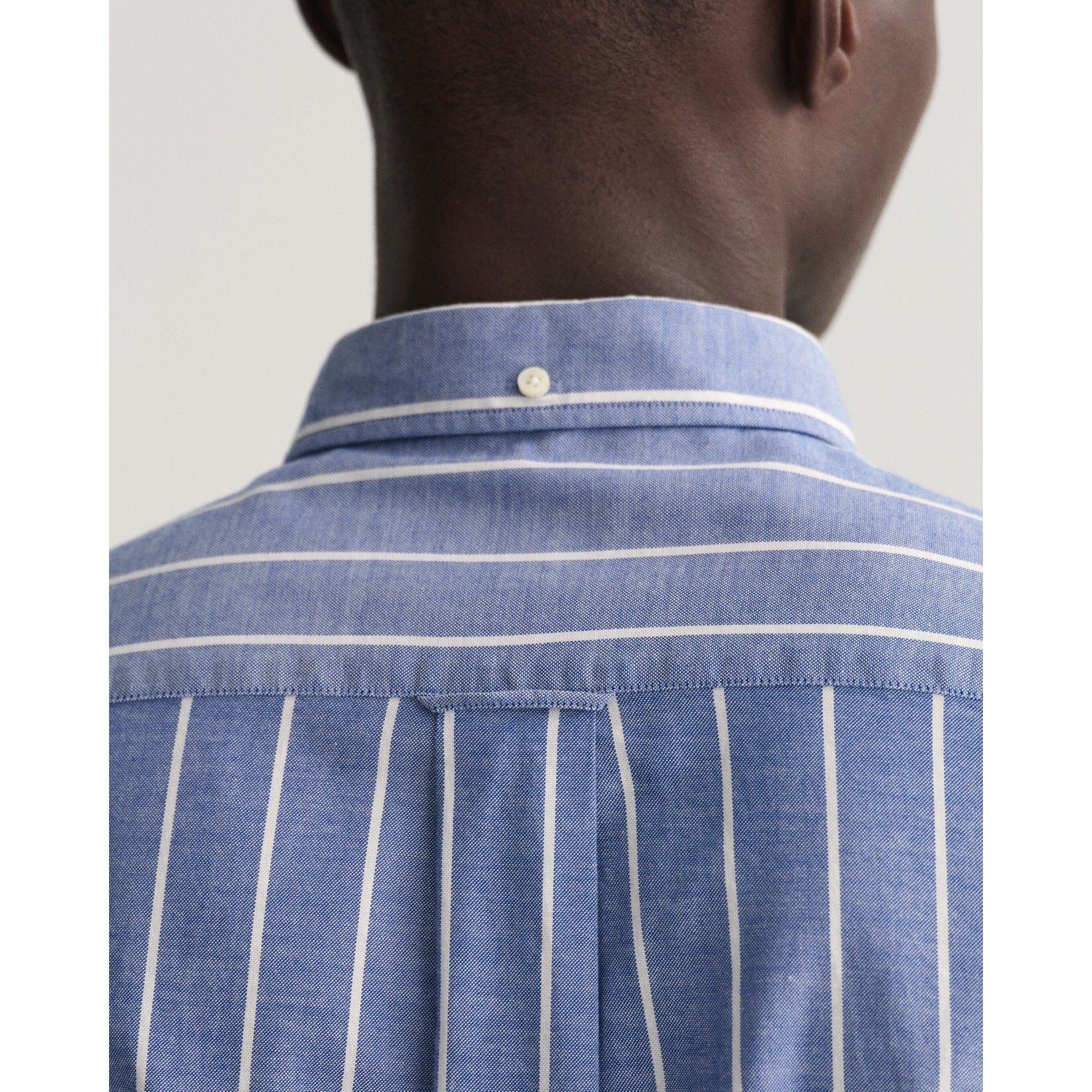 GANT regular fit Oxford overhemd blauw streep