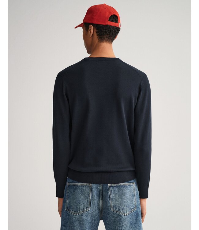 katoenen ronde hals trui marine