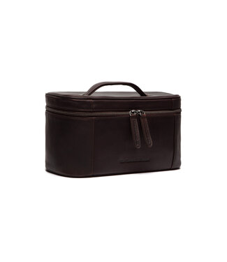 Chesterfield leren toilettas Limone bruin