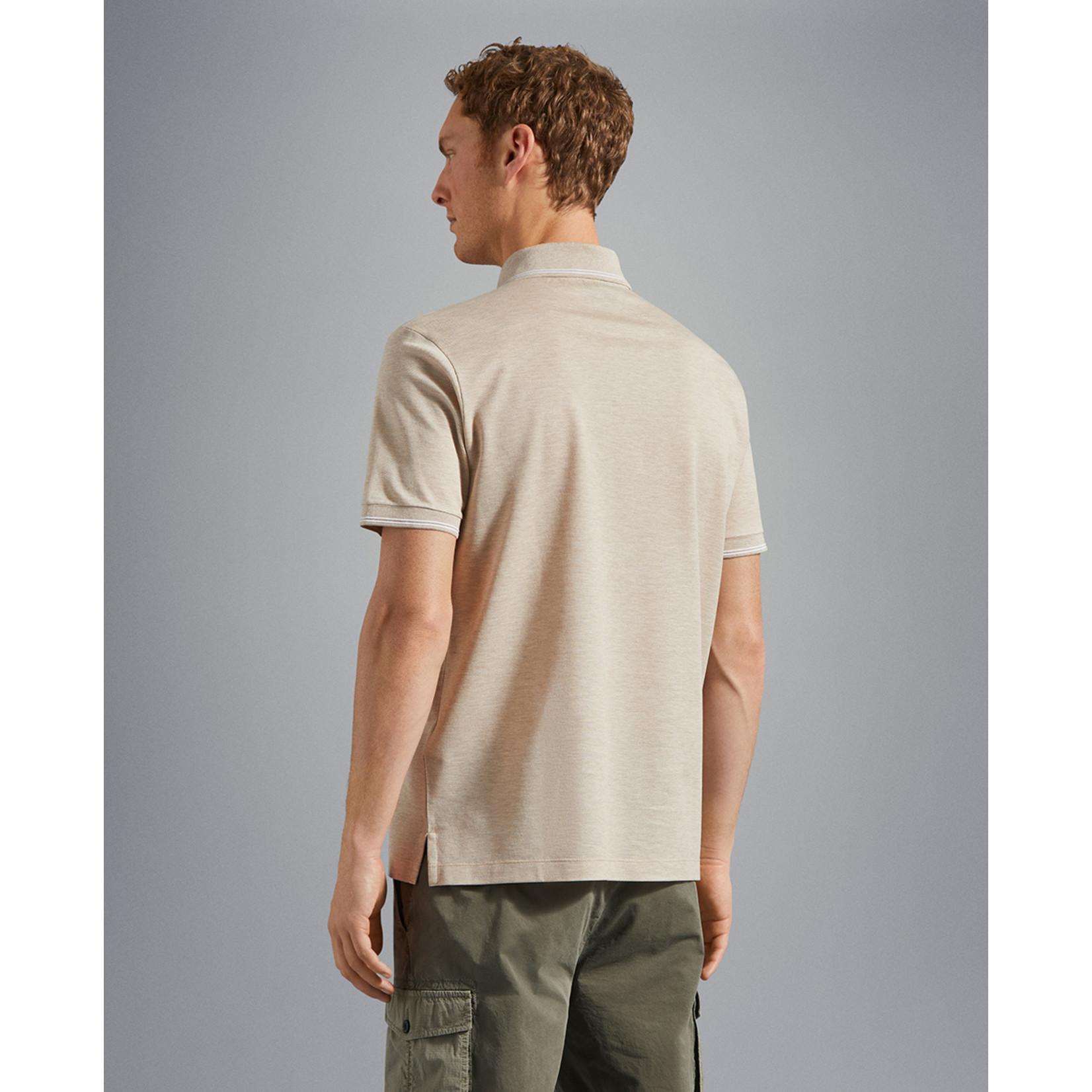 Paul & Shark piqué polo korte mouw beige