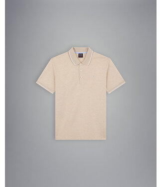 Paul & Shark piqué polo korte mouw beige