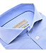 slim fit tricot overhemd blauw