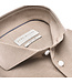 slim fit tricot overhemd beige