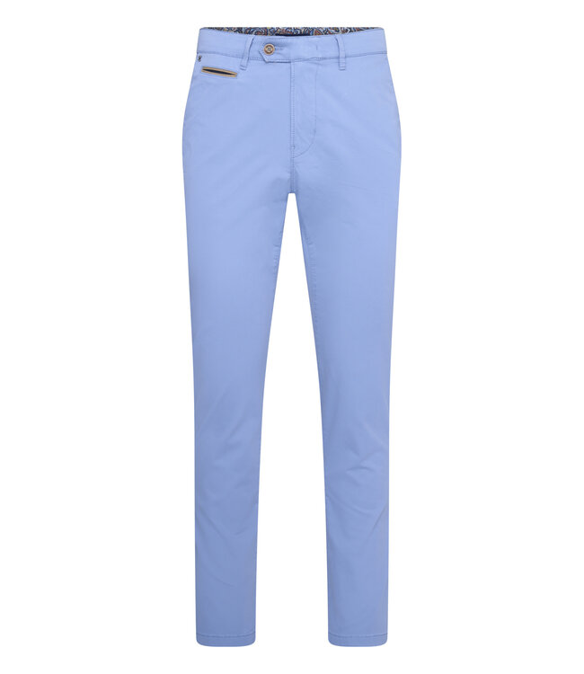 Benny-3 modern fit zomer chino bleu