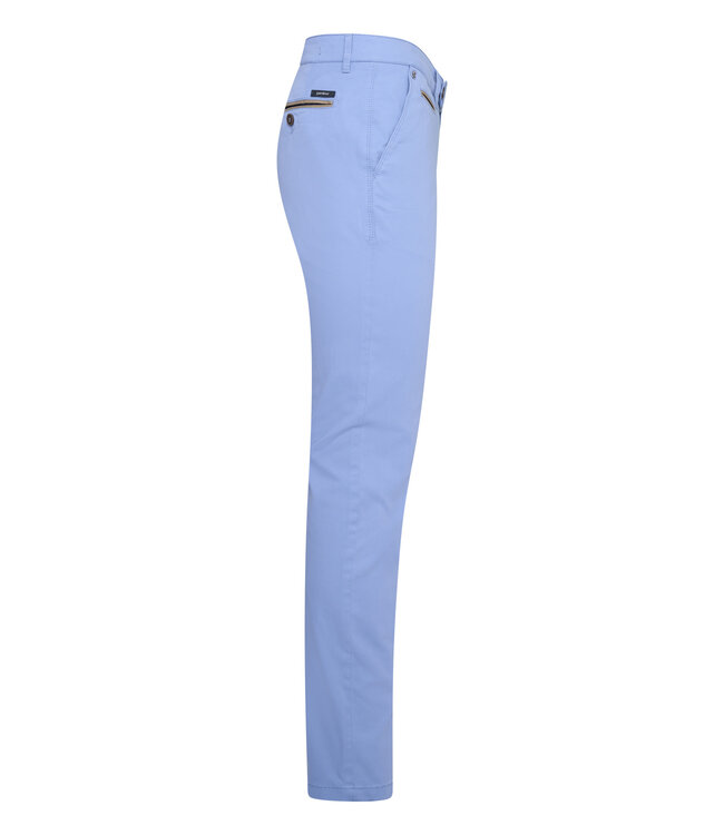 Benny-3 modern fit zomer chino bleu