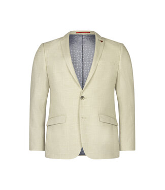 Roy Robson 3-delig slim fit zomerpak beige ruit