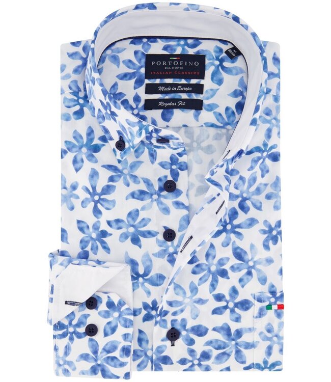 regular fit overhemd bloem print