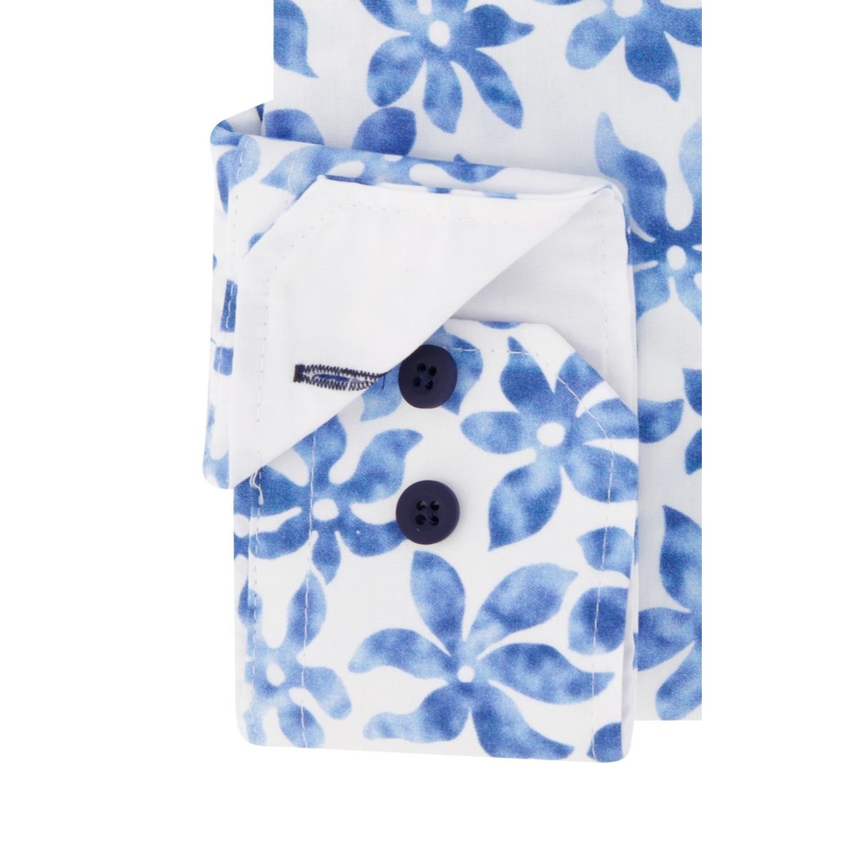 Portofino regular fit overhemd bloem print