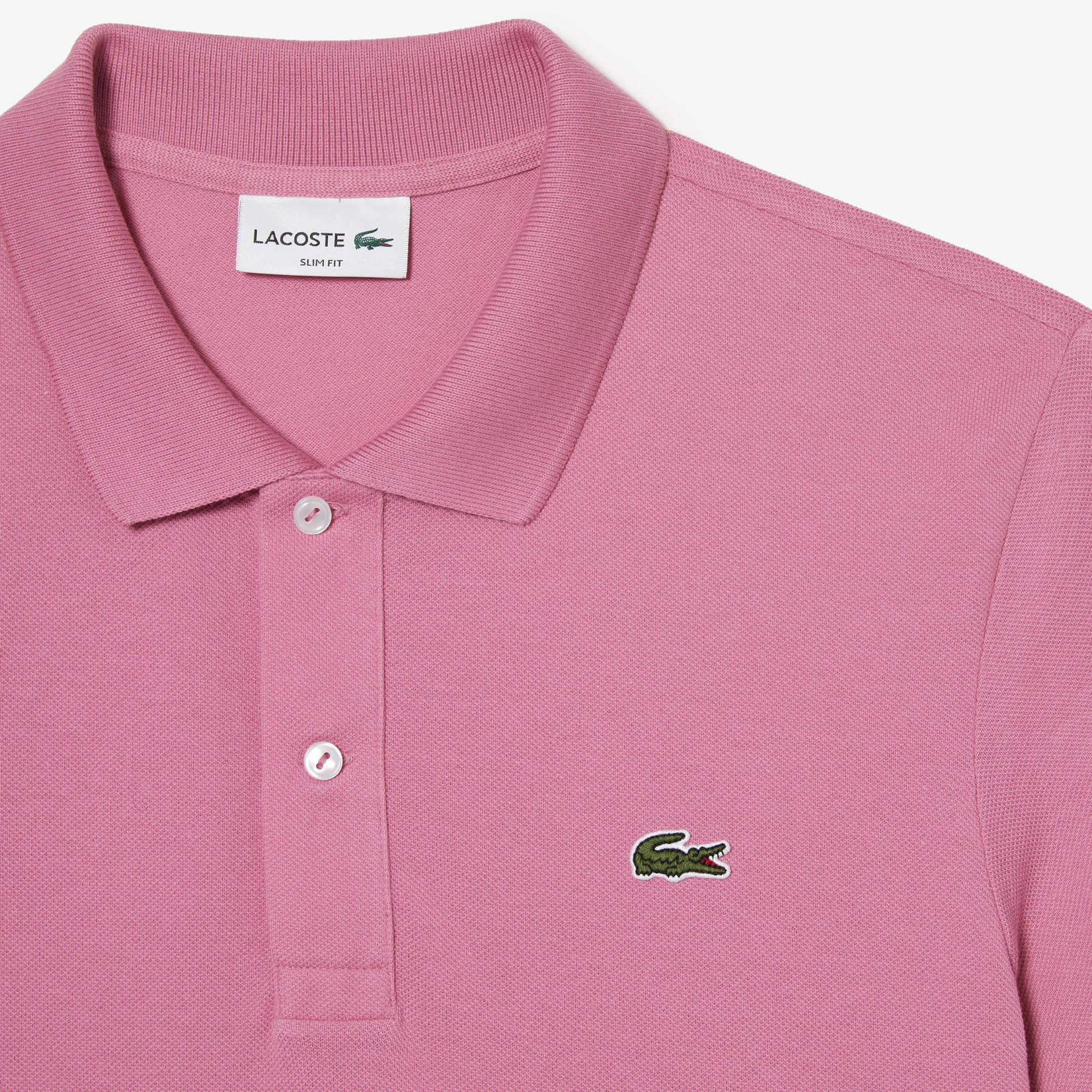 Lacoste korte mouw polo roze