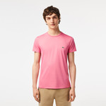 Lacoste ronde hals katoenjersey t-shirt roze