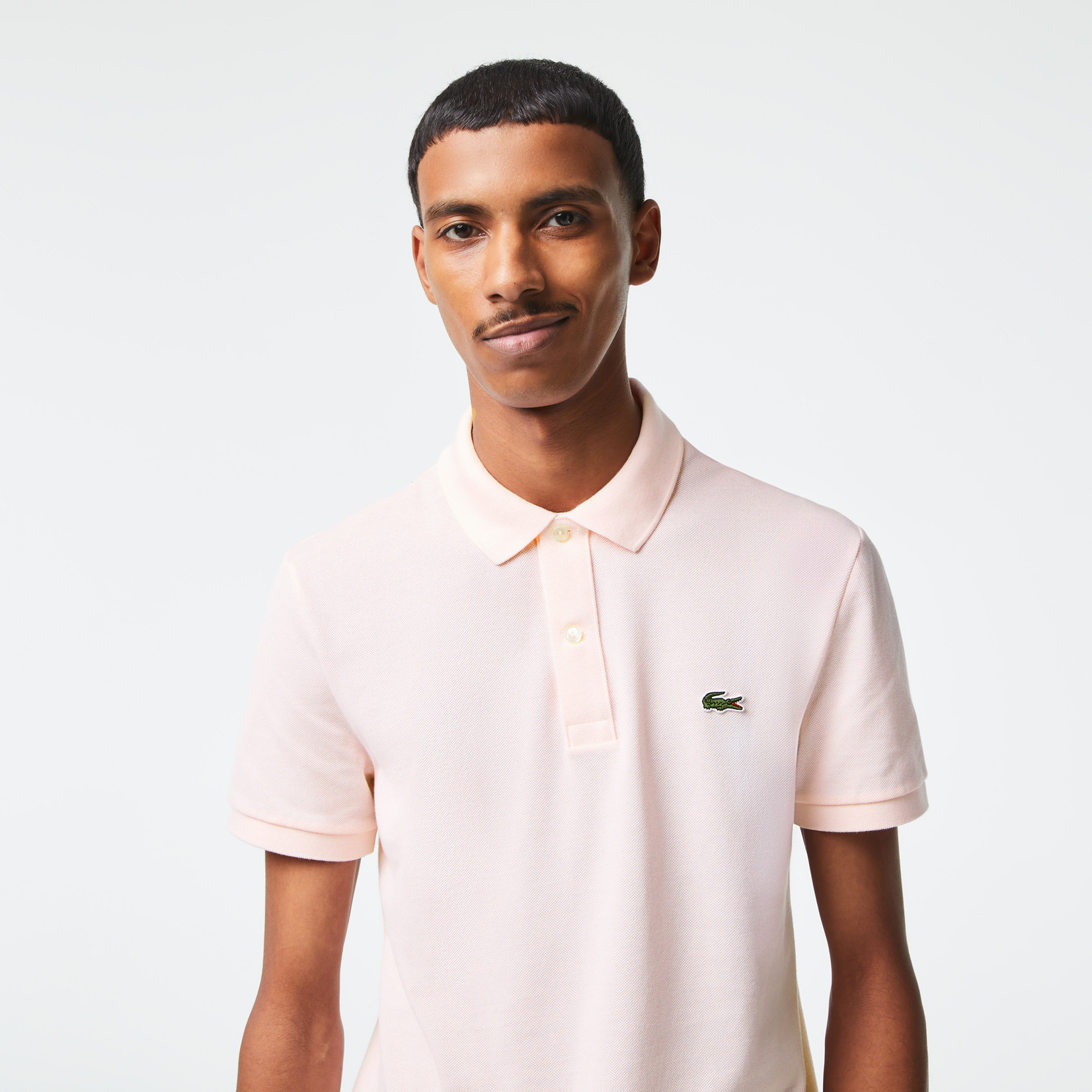 Lacoste korte mouw polo lichtroze