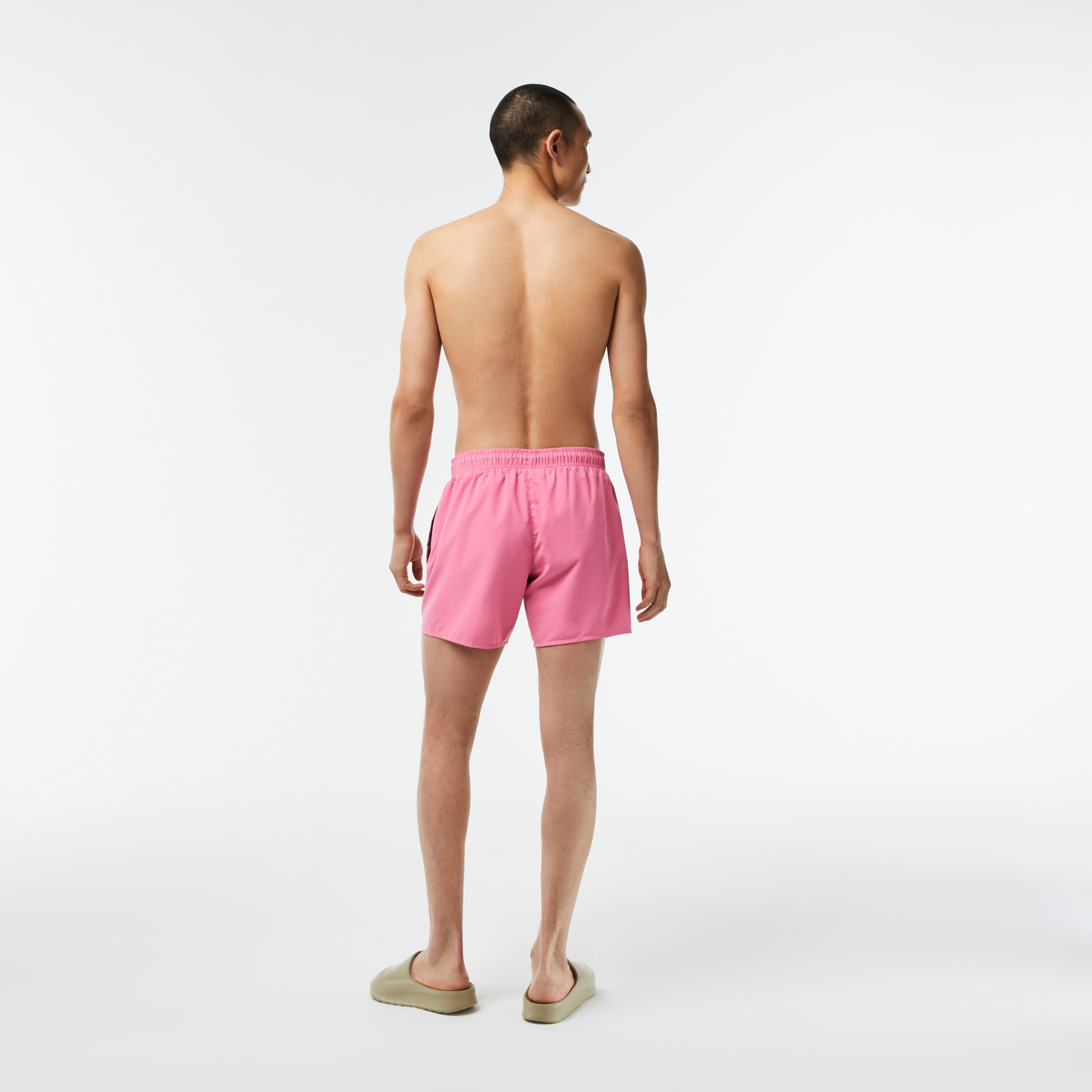 Lacoste sneldrogende zwemshort roze