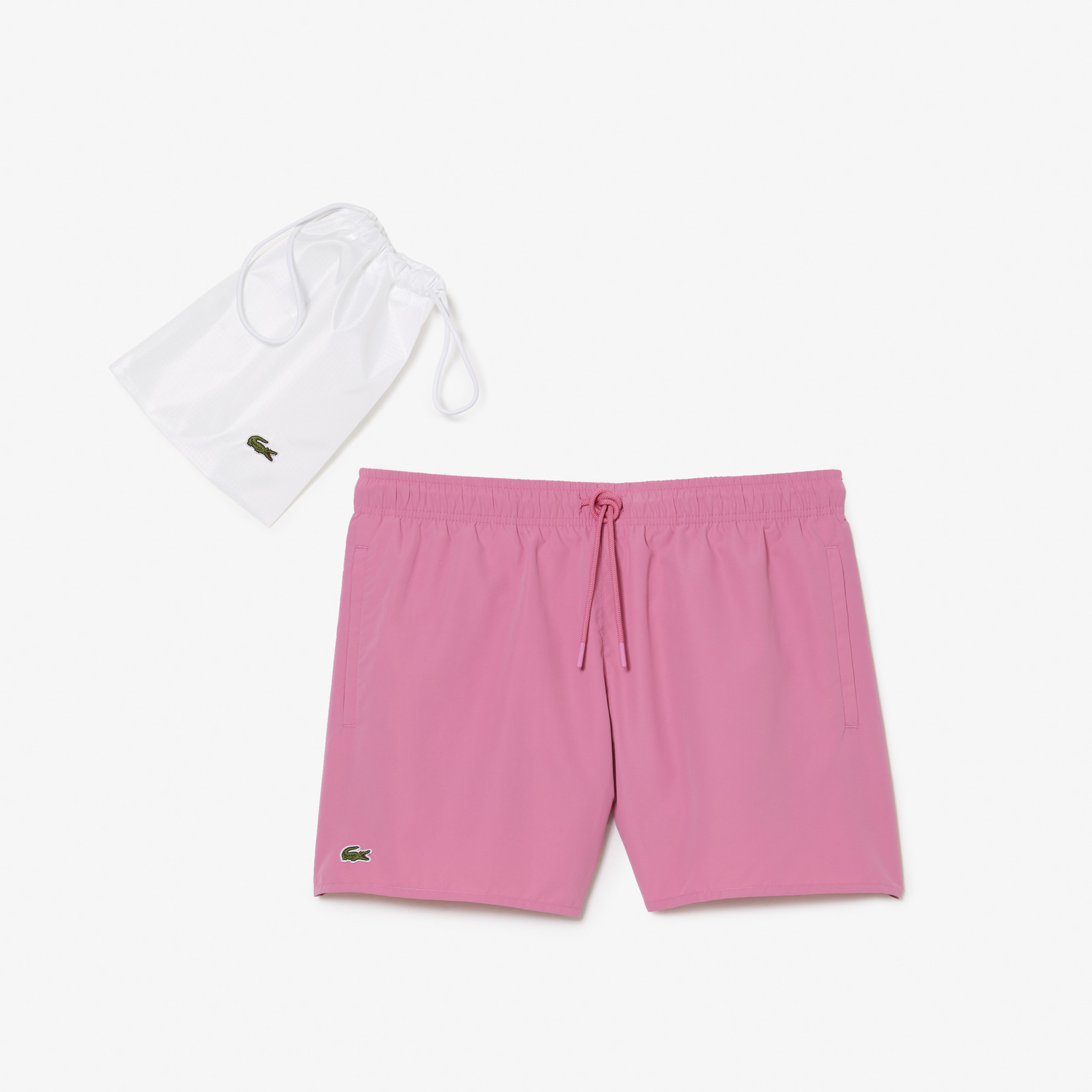 Lacoste sneldrogende zwemshort roze