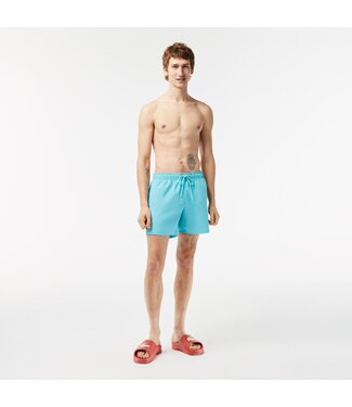 Lacoste sneldrogende zwemshort turquoise