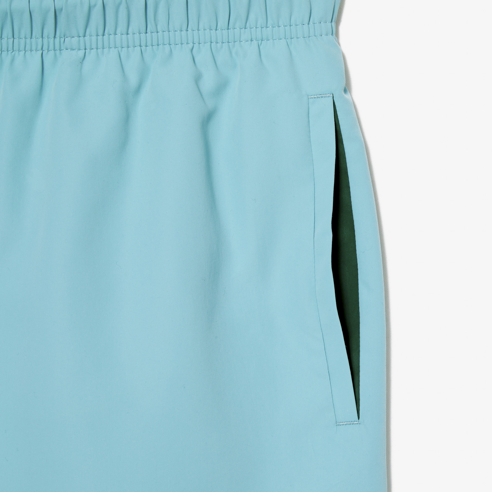 Lacoste sneldrogende zwemshort turquoise