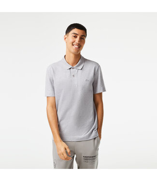 Lacoste Active Movement polo korte mouw lichtgrijs