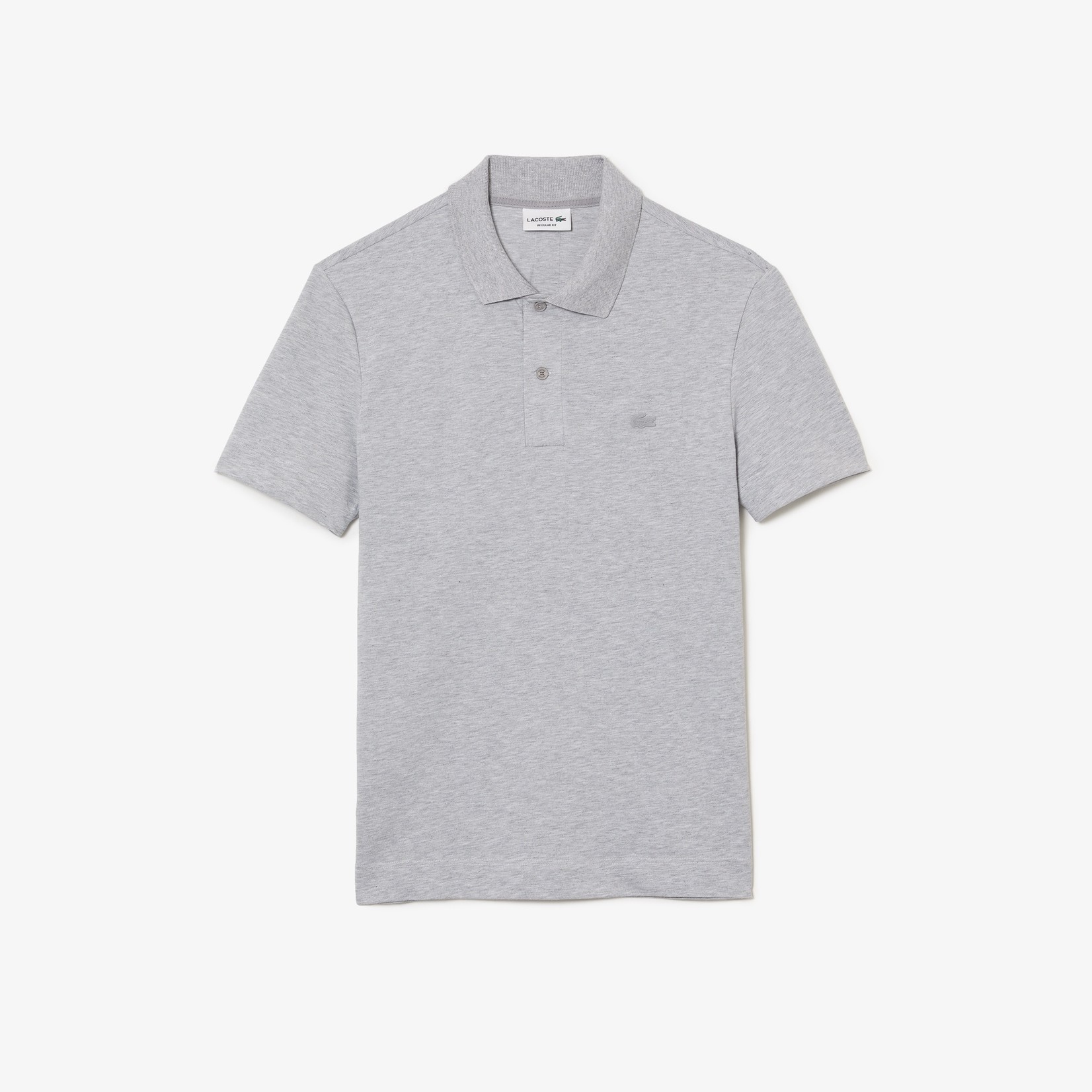 Lacoste Active Movement polo korte mouw lichtgrijs