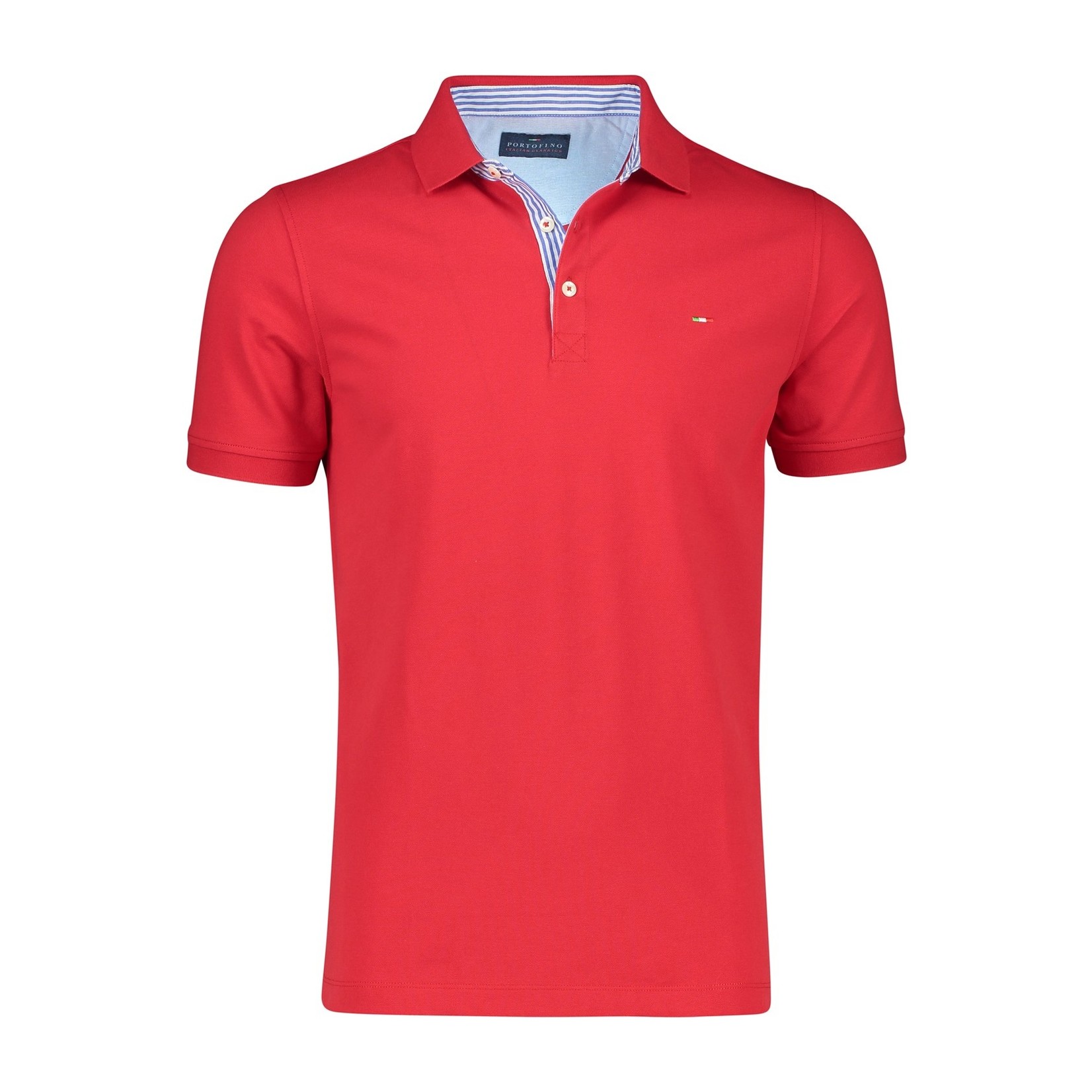 Portofino korte mouw polo rood