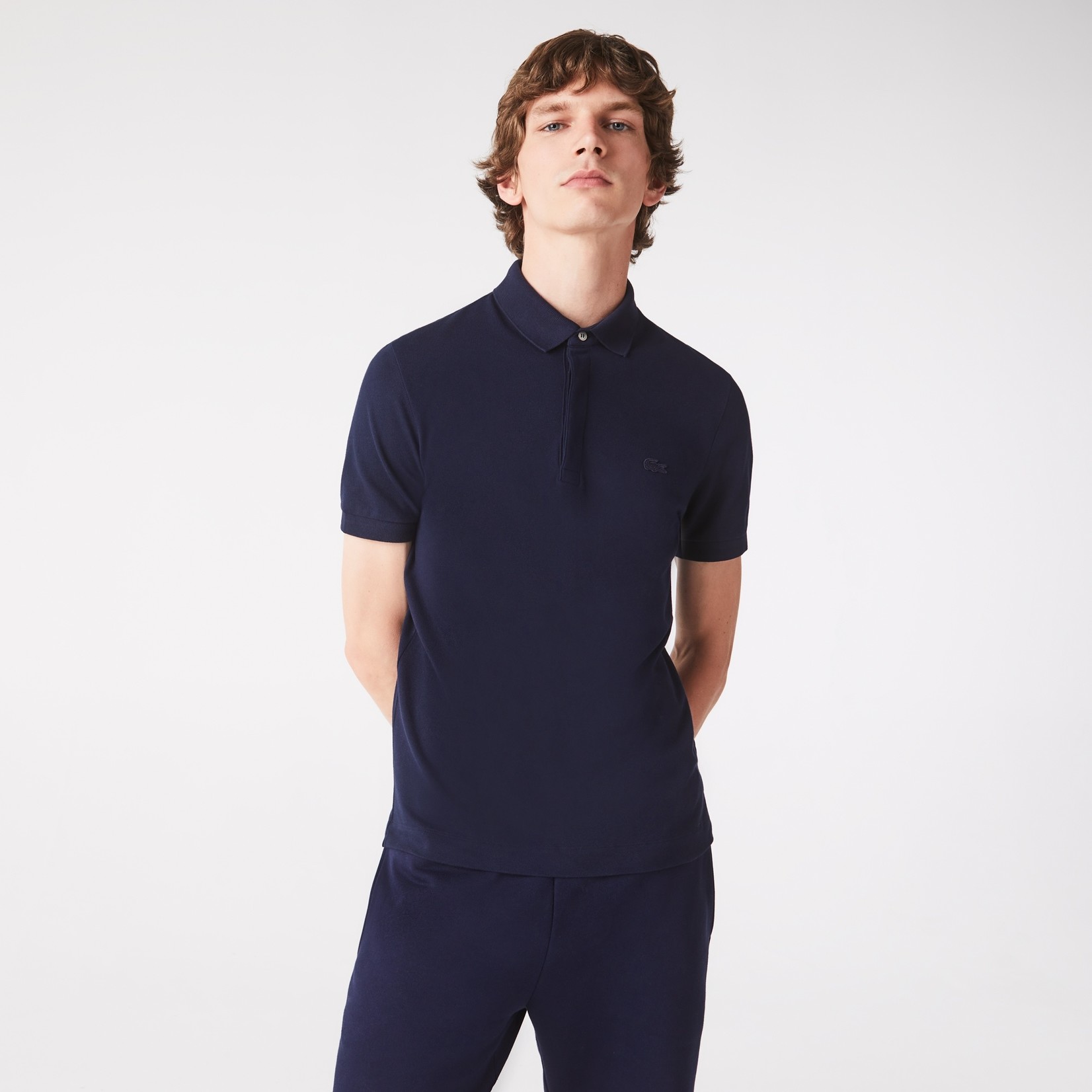 Lacoste Smart Paris polo korte mouw marine