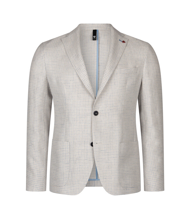 zomercolbert beige lichtblauw ruitje