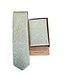 Fibre Progetto Premium stropdas + pochet paisley groen