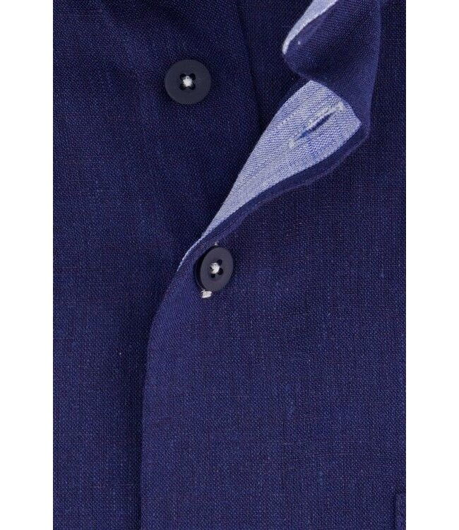 regular fit korte mouw overhemd marine