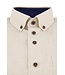 regular fit korte mouw overhemd beige