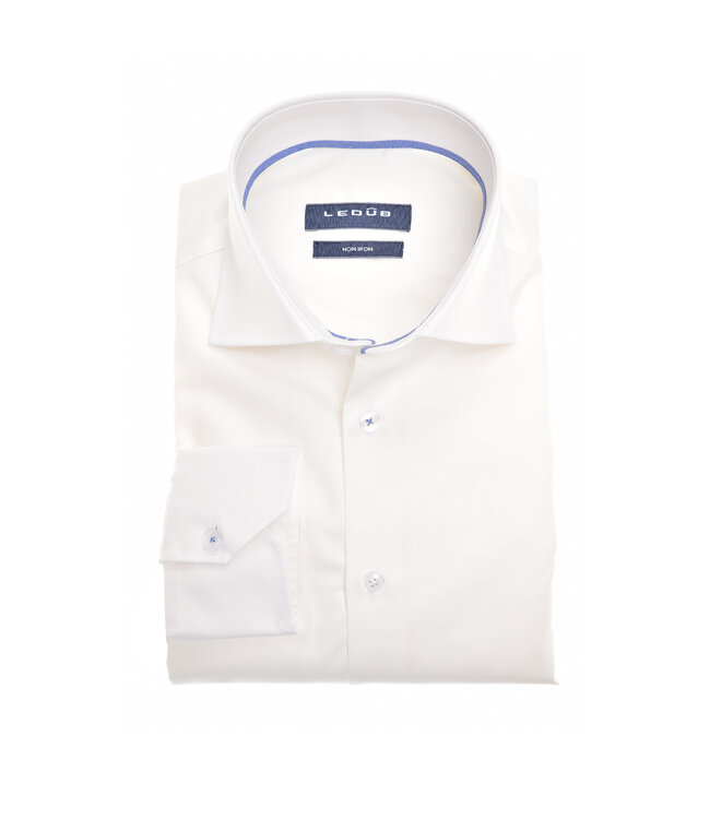 slim fit overhemd ivoor wit