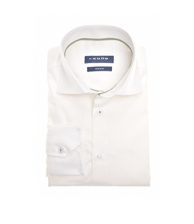 slim fit overhemd ivoor wit