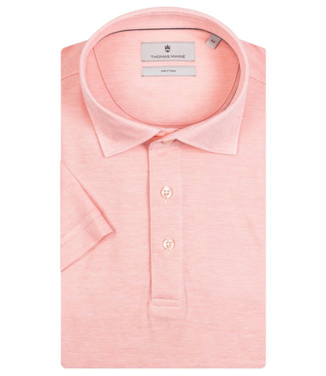 korte mouw polo zalm