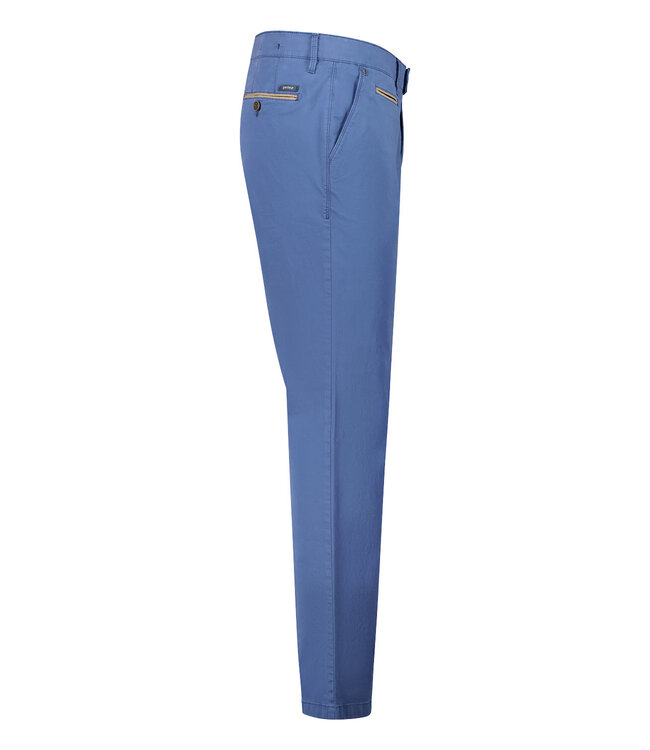 Benny-3 modern fit zomer chino kobalt
