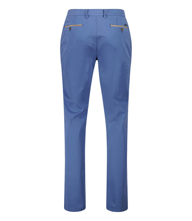 Benny-3 modern fit zomer chino kobalt