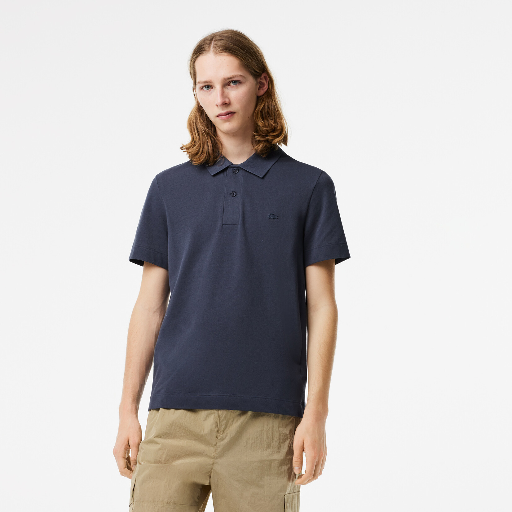 Lacoste Active Movement polo korte mouw marine