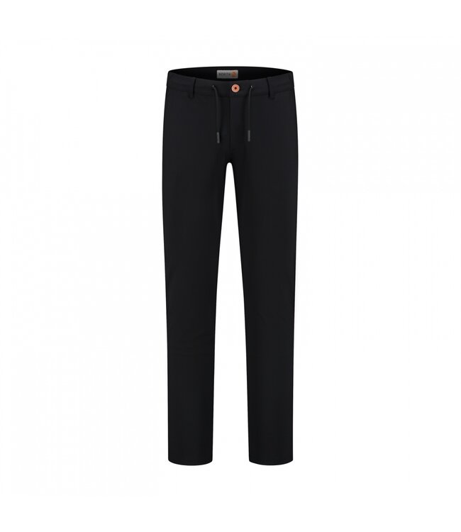 slim fit travel chino zwart