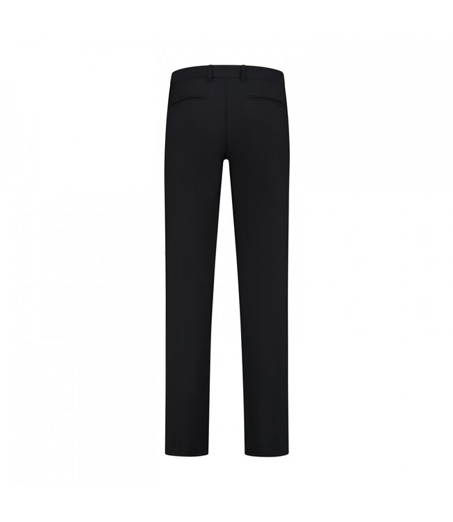 slim fit travel chino zwart