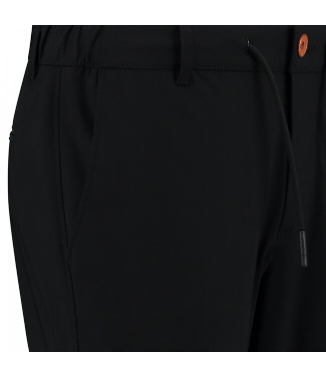 slim fit travel chino zwart