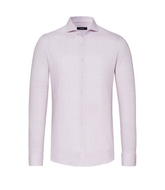 Desoto Luxury jersey overhemd roze ruit - laatste maat 40