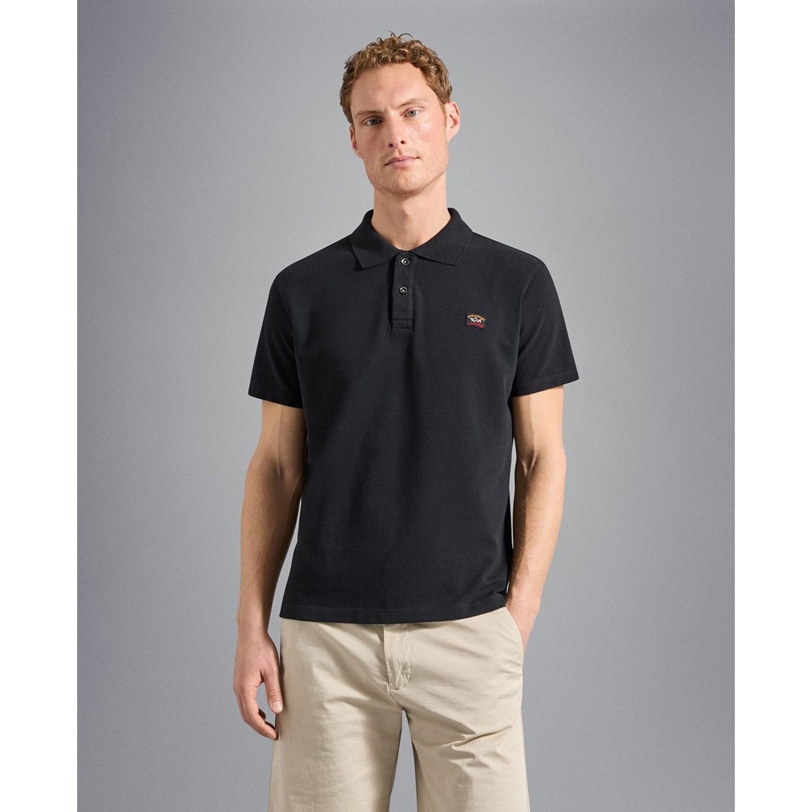 Paul & Shark basic korte mouw polo zwart