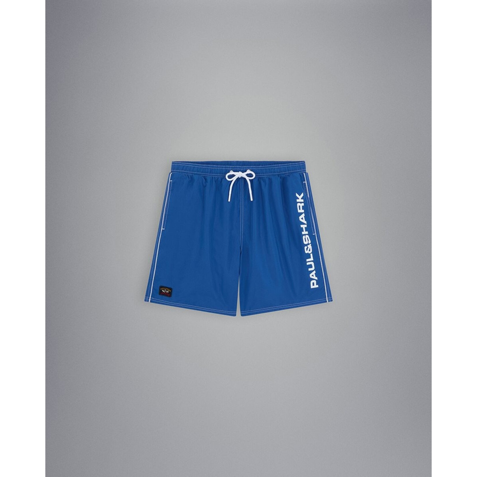 Paul & Shark zwemshort met geprint logo cobalt