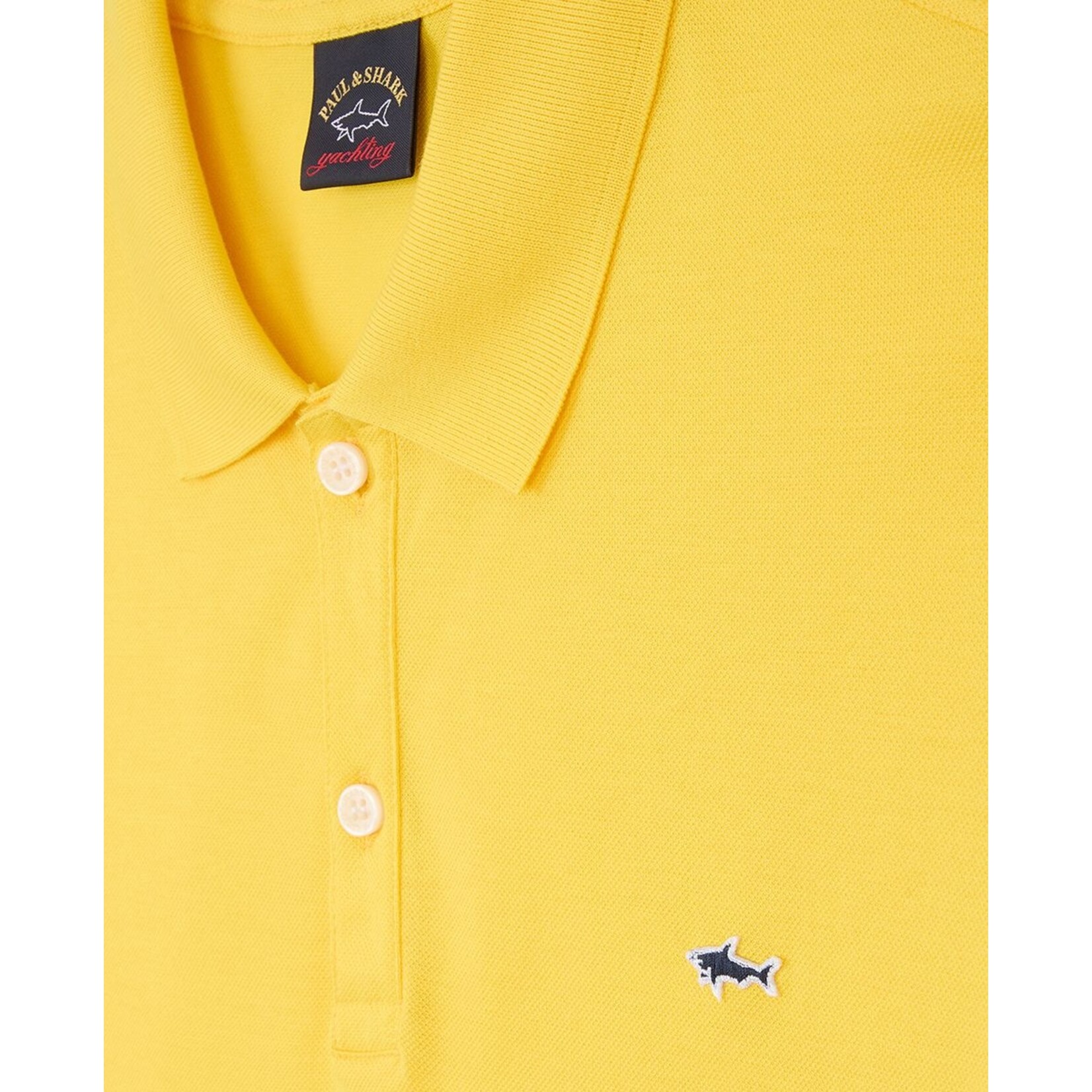 Paul & Shark basic korte mouw polo geel