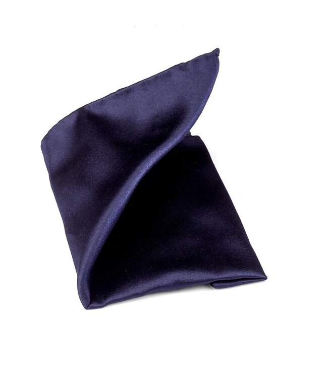 Progetto Premium stropdas met pochet marine