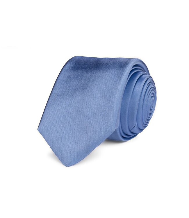 Progetto Premium stropdas met pochet lichtblauw