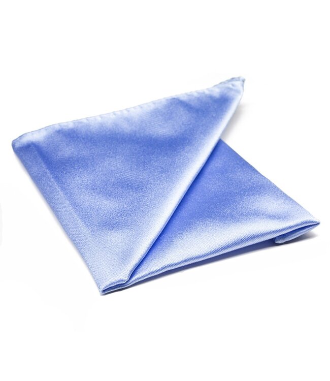 Progetto Premium stropdas met pochet skyblauw