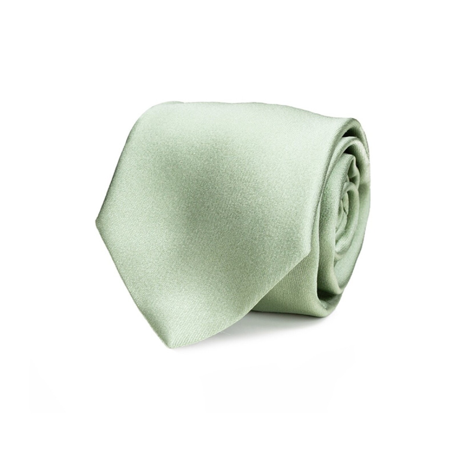 Fibre Progetto Premium stropdas met pochet linden groen