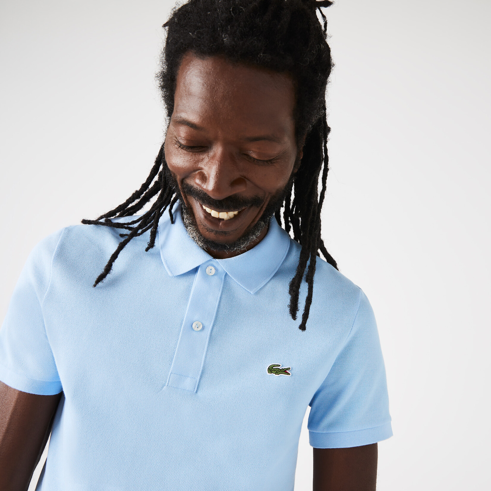 Lacoste korte mouw polo baby blauw