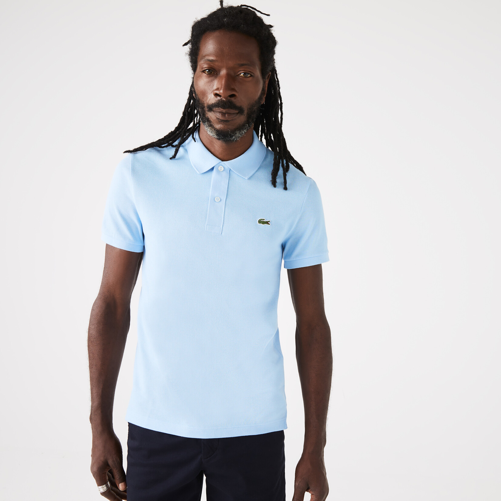 Lacoste korte mouw polo baby blauw