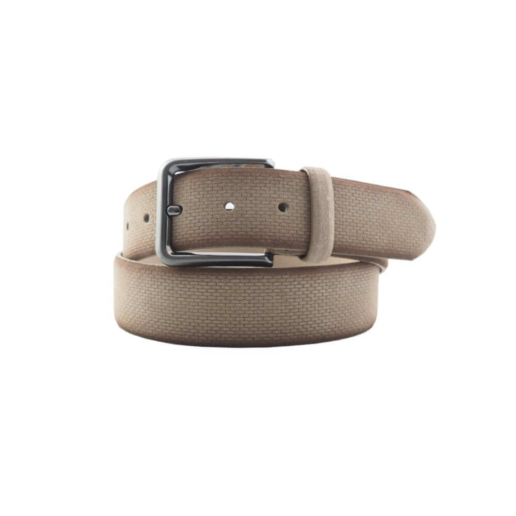 riem suede print beige